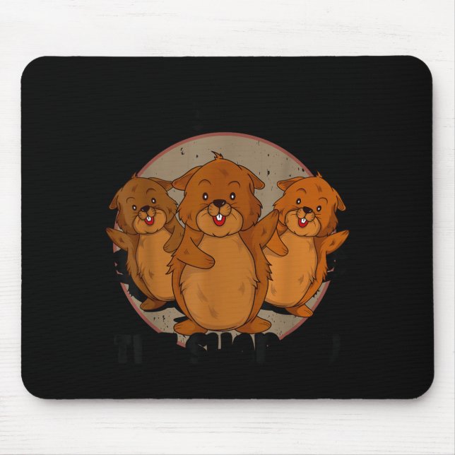 Team Shadow Crew Groundhog Day Respect The Shadow  Mouse Mat (Front)