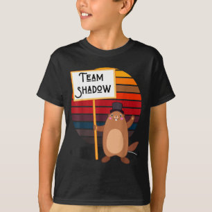 Team Shadow Funny Winter Groundhog Day Men Women B T-Shirt