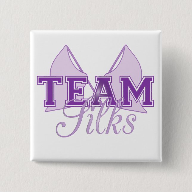 Team Silks Purple 15 Cm Square Badge (Front)