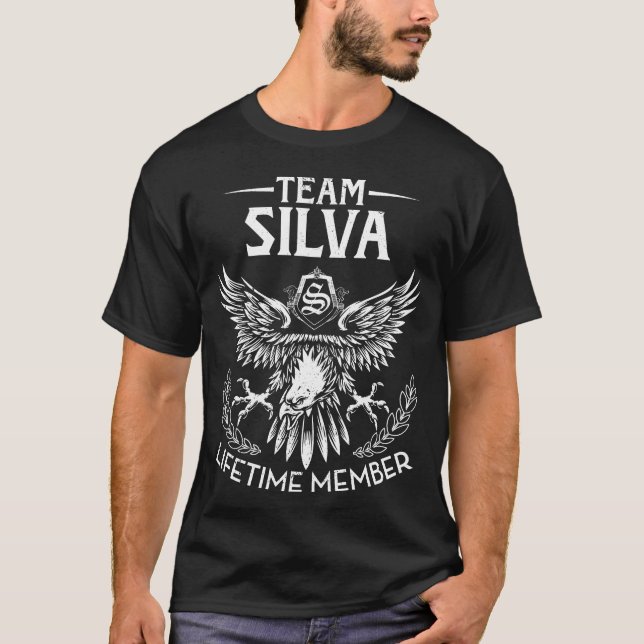 Team SILVA Lifetime Member Last Name T-Shirt (Front)