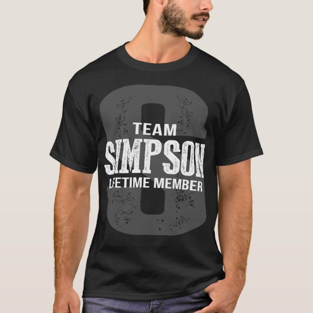 Team SIMPSON Lifetime Member T-Shirt (Front)