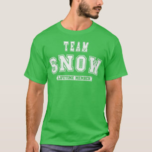 Team SNOW Lifetime Member Family Last Name T-Shirt