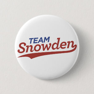 Team Snowden Script 6 Cm Round Badge