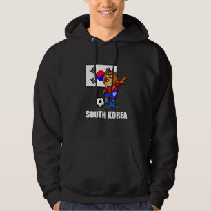 Team South Korea Football Hoodie (Black)