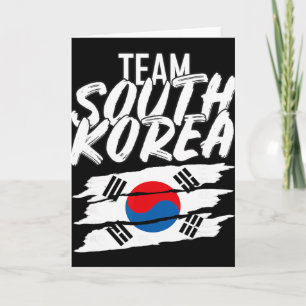 Team South Korea Soccer Korean Sport Tee Card