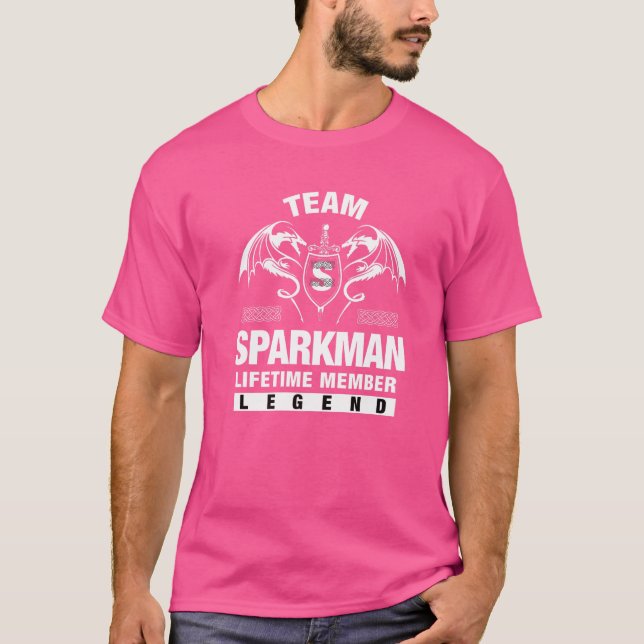 Team Sparkman Lifetime Member T-Shirt (Front)