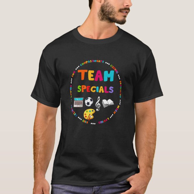 TEAM Specials Teacher Squad Back To School SPED Ed T-Shirt (Front)