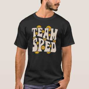 Team SPED Teacher Special Education Sunflower Retr T-Shirt