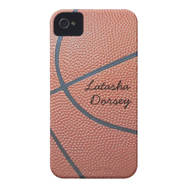 Team Spirit_Basketball texture_Autograph-Style Case-Mate iPhone Case (Back)