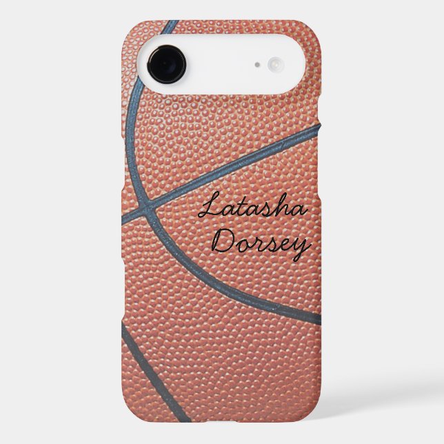 Team Spirit_Basketball texture_Autograph-Style Case-Mate iPhone Case (Back)