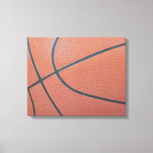 Team Spirit_Basketball texture_Hoops Lover Canvas Print
