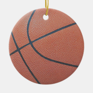 Team Spirit_Basketball texture_Hoops Lovers Ceramic Tree Decoration