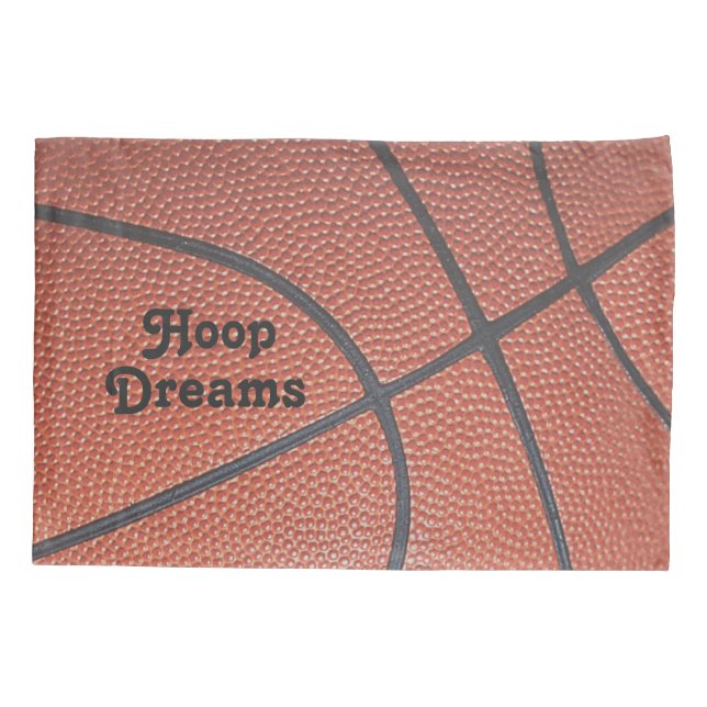 Team Spirit_Basketball texture look_Hoop Dreams Pillowcase (Back)