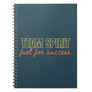 Team Spirit Motivational Company Business Gift Notebook