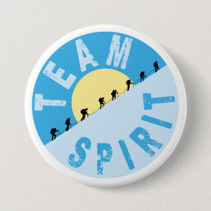 Team Spirit - Mountain Climbing 7.5 Cm Round Badge