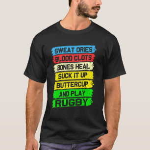 Team Sport Game Play Rugby Football Sweat Quote T-Shirt