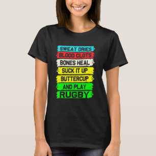 Team Sport Game Play Rugby Football Sweat Quote T-Shirt