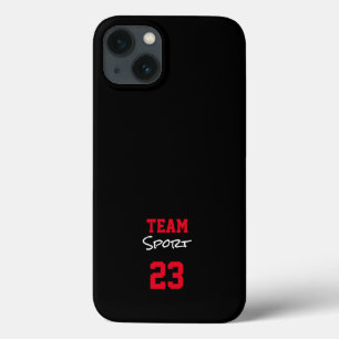 Team Sport Player Number School Colours Varsity iPhone 13 Case