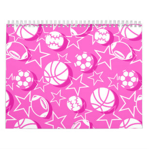 Team sports girls calendar