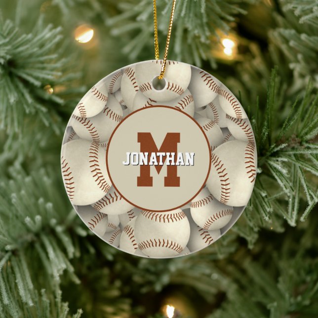 team sports personalized baseball softball ceramic tree decoration (Tree)