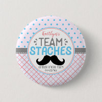 "Team Staches" Modern Gender Reveal Party