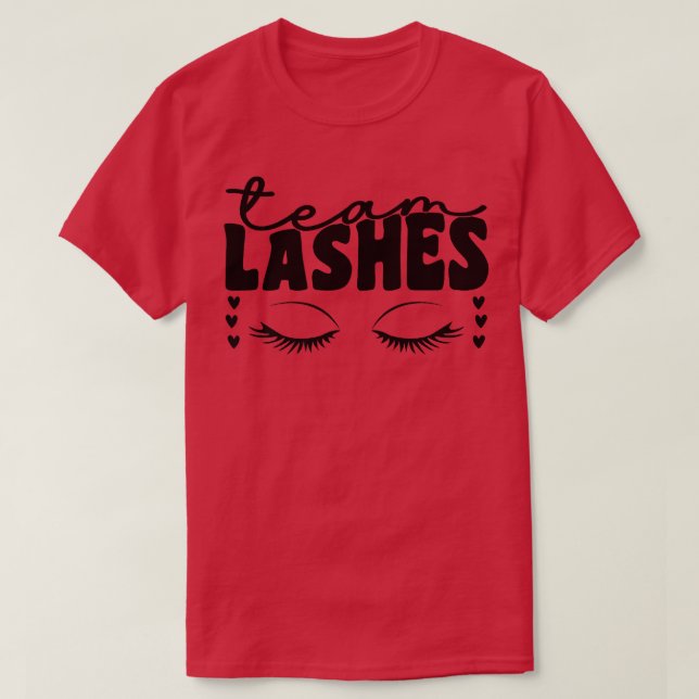 Team Staches Pink Or Blue Team Lashes Staches Gend T-Shirt (Design Front)
