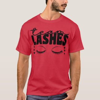 Team Staches Pink Or Blue Team Lashes Staches Gend T-Shirt