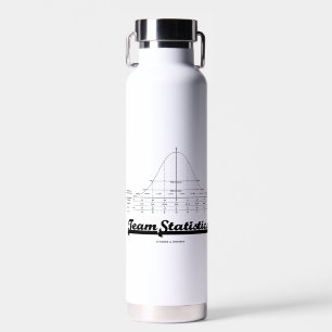 Team Statistics Bell Curve Normal Distribution Water Bottle