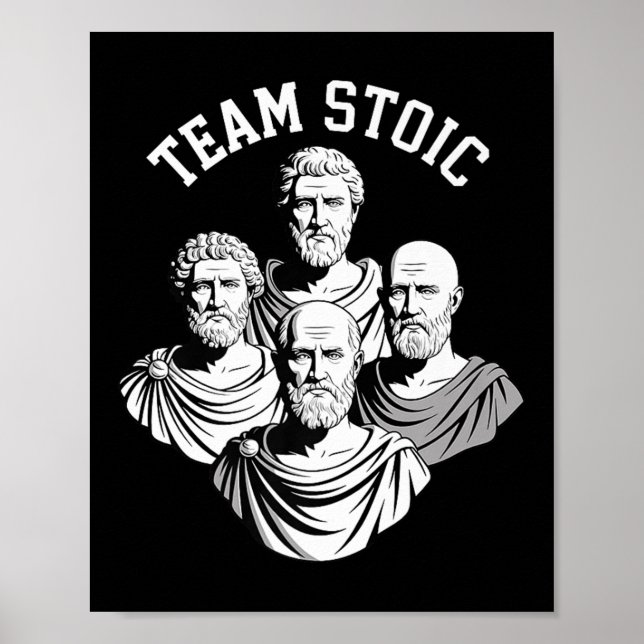 Team Stoic Epictetus History Fans Premium  Poster (Front)