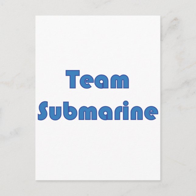 Team Submarine Postcard (Front)