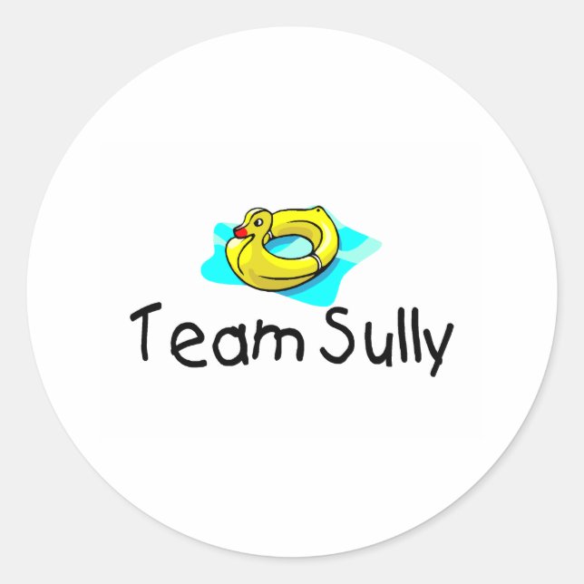 Team Sully Duck Classic Round Sticker (Front)
