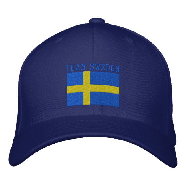 TEAM Sweden 2010 Dated Customisable Embroidered Hat (Front)