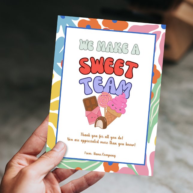 Team Teacher Volunteer Colleague Thank You Card (Team Teacher Volunteer Colleague Thank You Card)