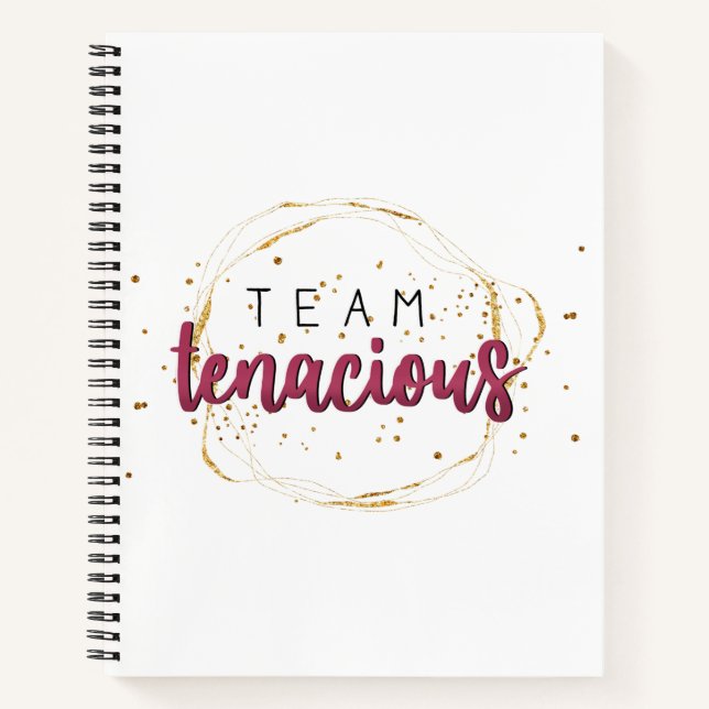 Team Tenacious Notebook (Front)