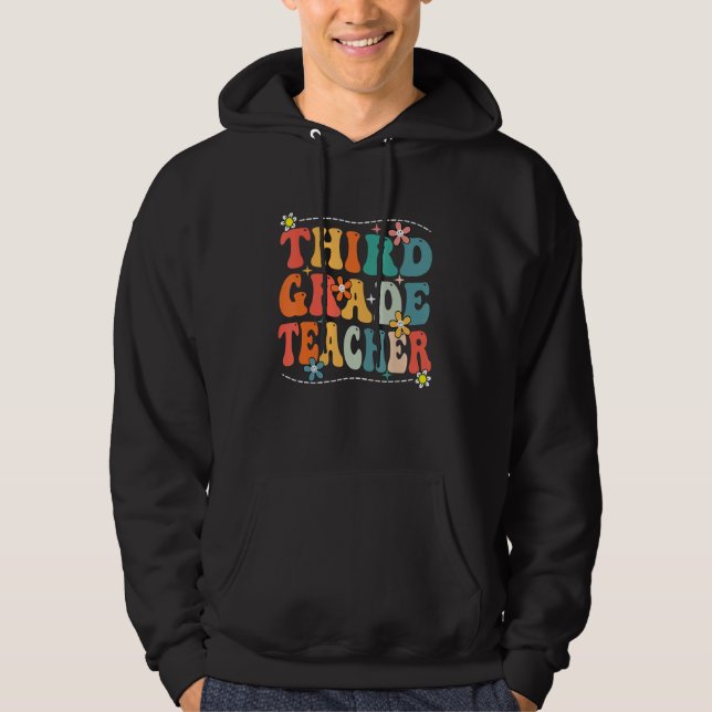 Team Third Grade 3rd Grade Teacher Back To School  Hoodie (Front)