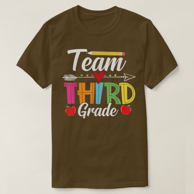 Team Third Grade Back to School 3rd Teachers Stude T-Shirt (Design Front)