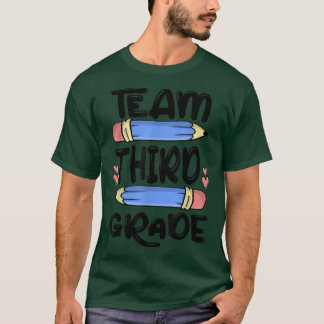 Team Third Grade Funny 3rd Back To School Teacher  T-Shirt