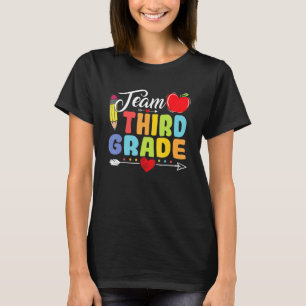 Team Third Grade Pencil Back To School Teacher St T-Shirt