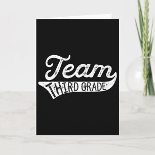 Team Third Grade - Student Teacher Ck To School Card