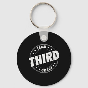 Team Third Grade Teacher Student Back To School 3r Key Ring