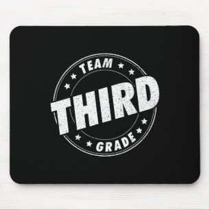 Team Third Grade Teacher Student Back To School 3r Mouse Mat