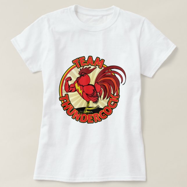 Team Thundercock T-Shirt (Design Front)