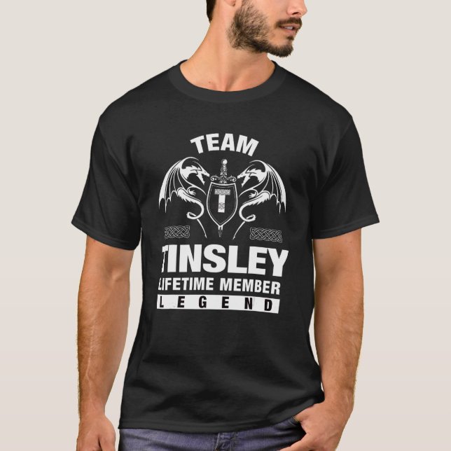 Team Tinsley Lifetime Member T-Shirt (Front)