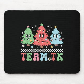 Team Tk Teacher Christmas Sweater Retro Xmas Tree  Mouse Mat