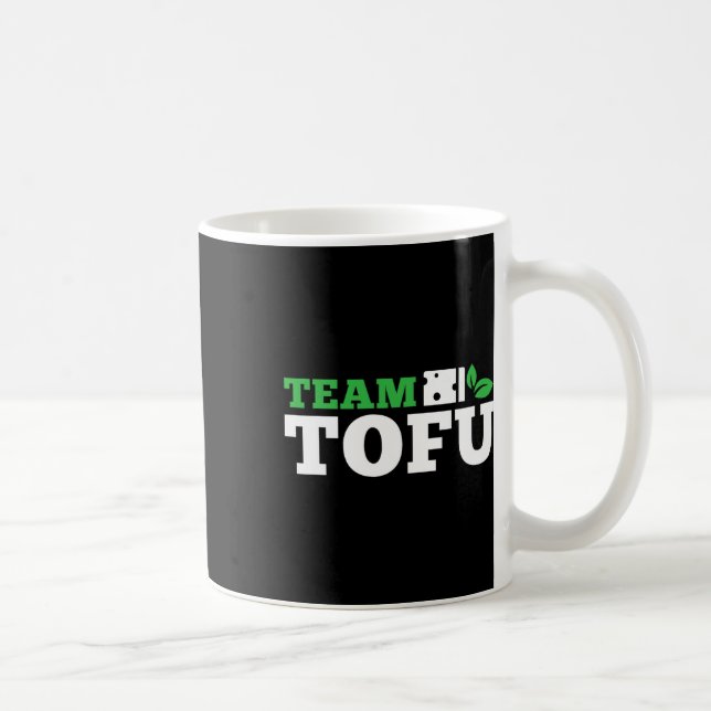 Team Tofu Workout Vegan Bodybuilding Fitness Plant Coffee Mug (Right)