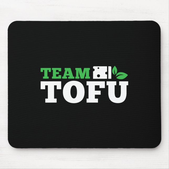 Team Tofu Workout Vegan Bodybuilding Fitness Plant Mouse Mat (Front)