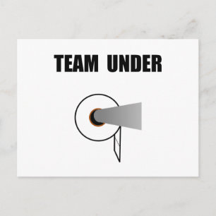 Team Toilet Paper Under Postcard