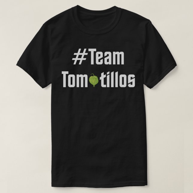 Team Tomatillos White T-Shirt (Design Front)