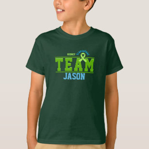 Team Transplant Sport Green Ribbon Customisable T-Shirt