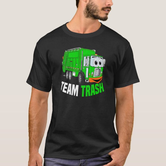 Team Trash Garbage Truck Recycling Garbage Day Tra T-Shirt (Front)